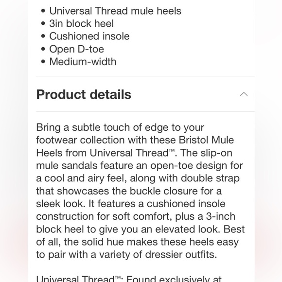 Women's Bristol Mule Heels - Universal
Thread™ Beige new - Picture 8 of 8
